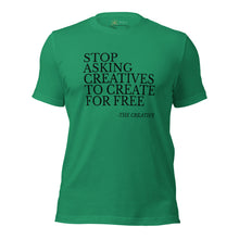 Load image into Gallery viewer, "Stop Askin'" Unisex T-shirt (NOIR script)