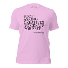 Load image into Gallery viewer, "Stop Askin'" Unisex T-shirt (NOIR script)