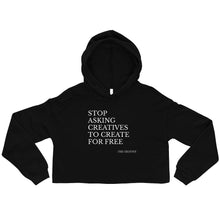 Load image into Gallery viewer, "Stop Askin'" Cropped Hoodie (PURE script)