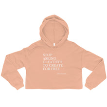 Load image into Gallery viewer, "Stop Askin'" Cropped Hoodie (PURE script)