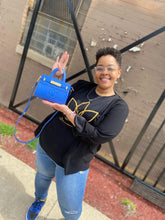 Load image into Gallery viewer, Lotus Noir® Co. "Nicole" Matte Embossed Sling Purse