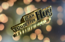 Load image into Gallery viewer, “I Can Hug You Better” Statement Lapel Pin — Lotus Noir® From the Vault