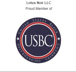 Lotus Noir® is certified BLACK OWNED by the US Black Chamber of Commerces!