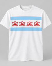 Load image into Gallery viewer, Chicago Lotus Flag Graphic T-Shirt | Lotus Noir®
