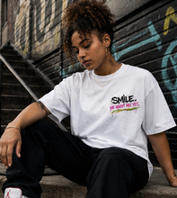Load image into Gallery viewer, SMILE. We Haven't Met Yet. Unisex Graphic Tee
