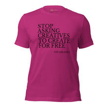 Load image into Gallery viewer, &quot;Stop Askin&#39;&quot; Unisex T-shirt (NOIR script)
