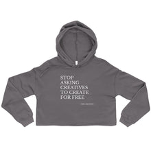 Load image into Gallery viewer, &quot;Stop Askin&#39;&quot; Cropped Hoodie (PURE script)
